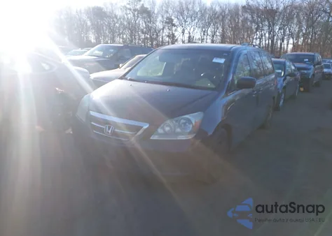 2007 Honda Odyssey Ex-L from USA, damaged, VIN 5FNRL38757B016594